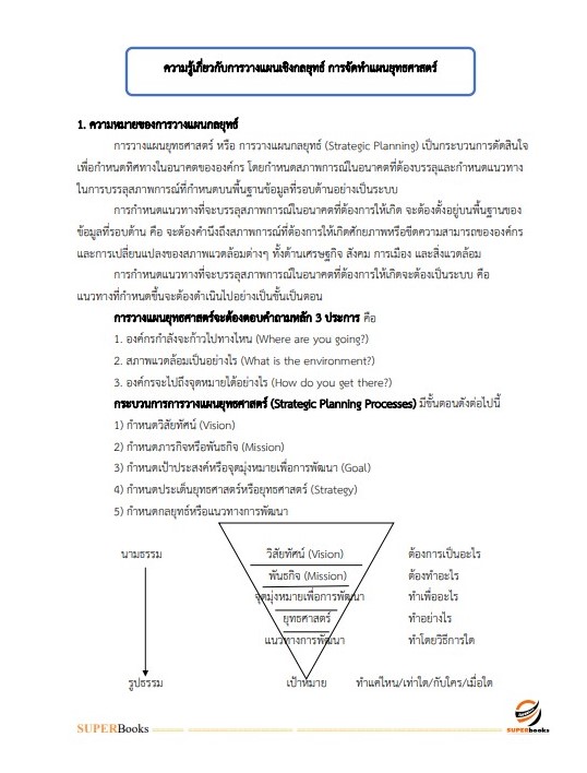 แนวข้อสอบ เจ้าหน้าที่วิเคราะห์นโยบายและแผน กรมพัฒนาที่ดิน