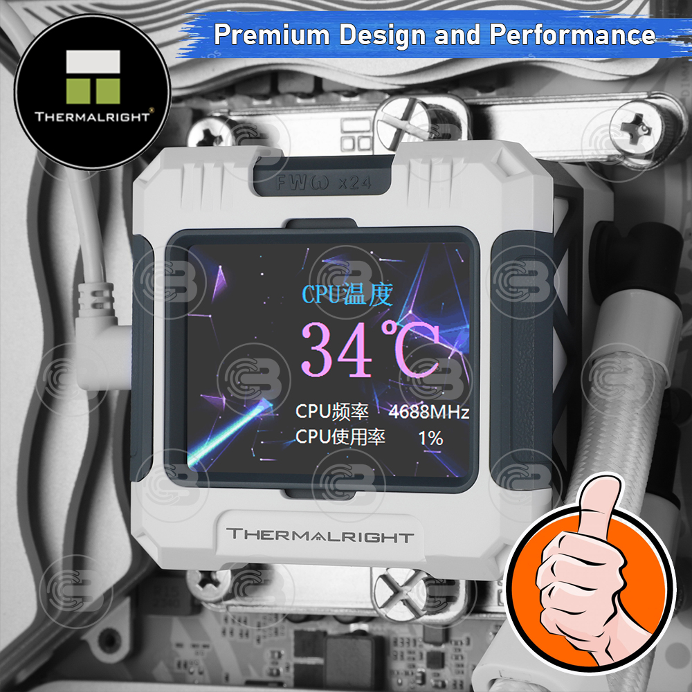 [CoolBlasterThai] Thermalright FROZEN WARFRAME X 240 WHITE (FANLESS) AIO Liquid CPU Cooler (AM5/LGA1851 Ready) ประกัน 5 ปี