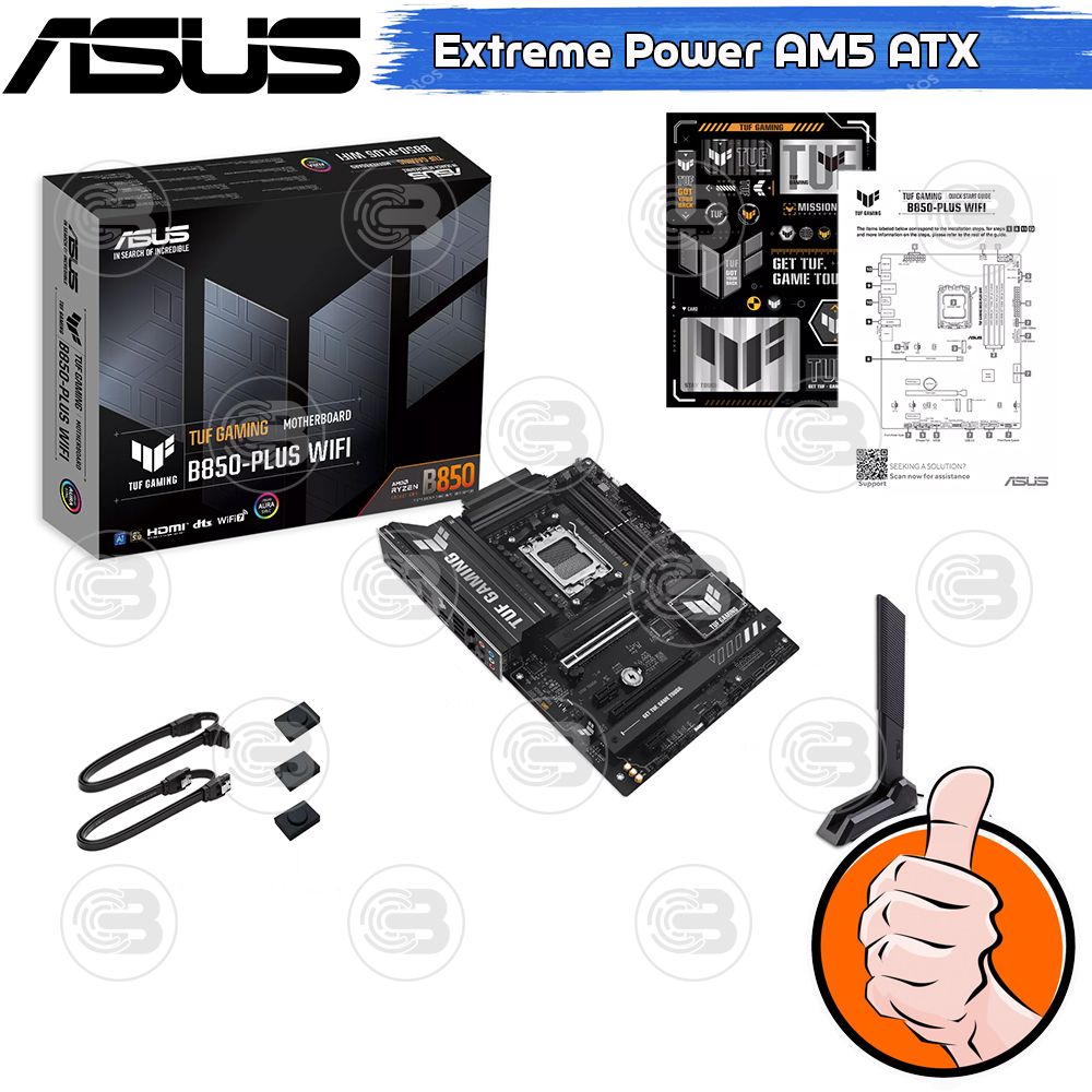 [CoolBlasterThai] ASUS MAINBOARD TUF GAMING B850-PLUS WIFI AMD SOCKET AM5 DDR5 M-ATX ประกัน 3 ปี