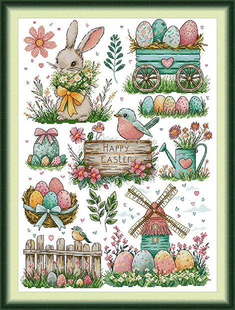 Happy easter (ไม่พิมพ์/พิมพ์ลาย)