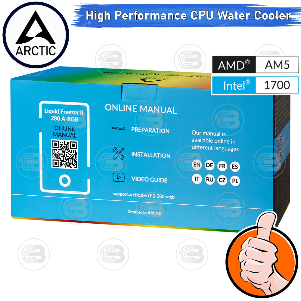 [CoolBlasterThai] ARCTIC Liquid Freezer II 280 A-RGB All-In-One CPU Water Cooler (LGA1851/AM5 Ready)