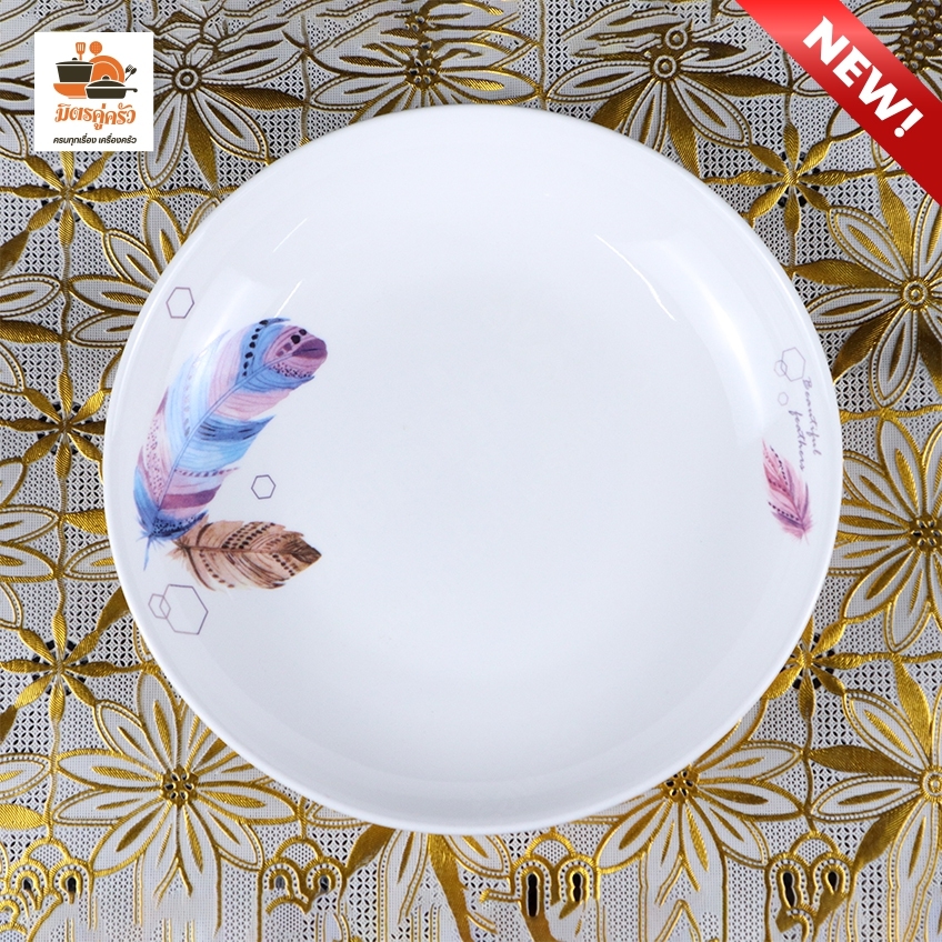 จานกระเบื้อง ขนาด 8 นิ้ว (ย่งฮง)