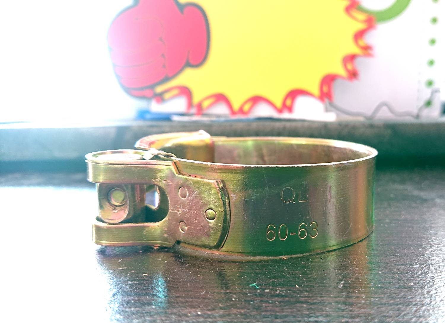 เข็มขัดรัดท่อชุบซิงค์ ปลอกรัดชุบซิงค์ 60-63 มม. สายรัดท่อ กิ๊บรัดท่อ ปลอกรัดท่อ อย่างดี แข็งแรงทนทาน รัดได้เยอะ ปรับระดับได้ ราคา/ชิ้น#6063