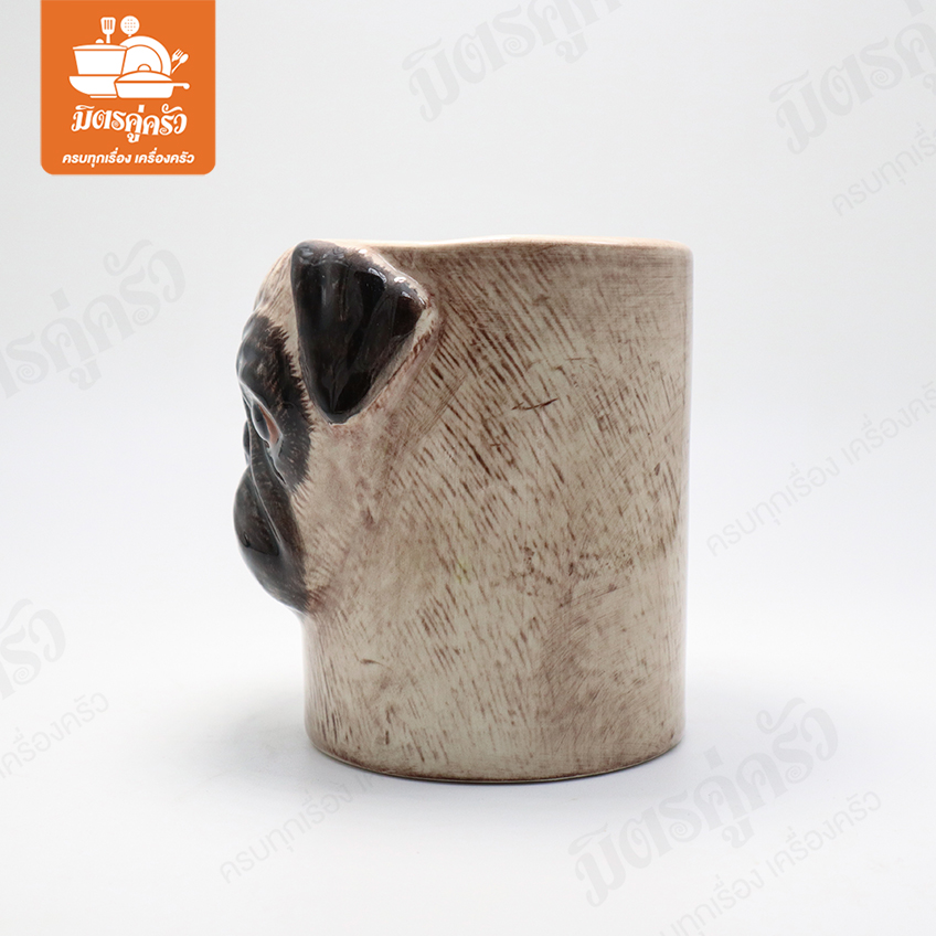 ที่ใส่ปากกา เก็บช้อน ลายหมาปั๊ก