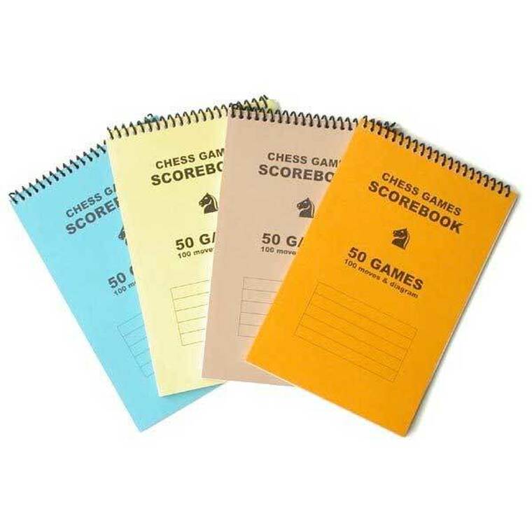 สมุดบันทึกเกมหมากรุกสากล(ปกอ่อน) 50 Games Chess Score Book (Softcover)