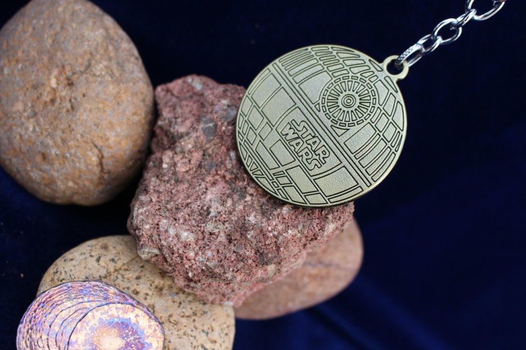 พวงกุญแจ โลหะ Death Star I สีทอง - Star Wars Keychain