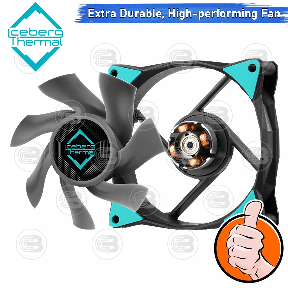 [CoolBlasterThai] Iceberg Thermal IceGALE Xtra 80 Teal Fan Case (size 80 mm.) ประกัน 6 ปี