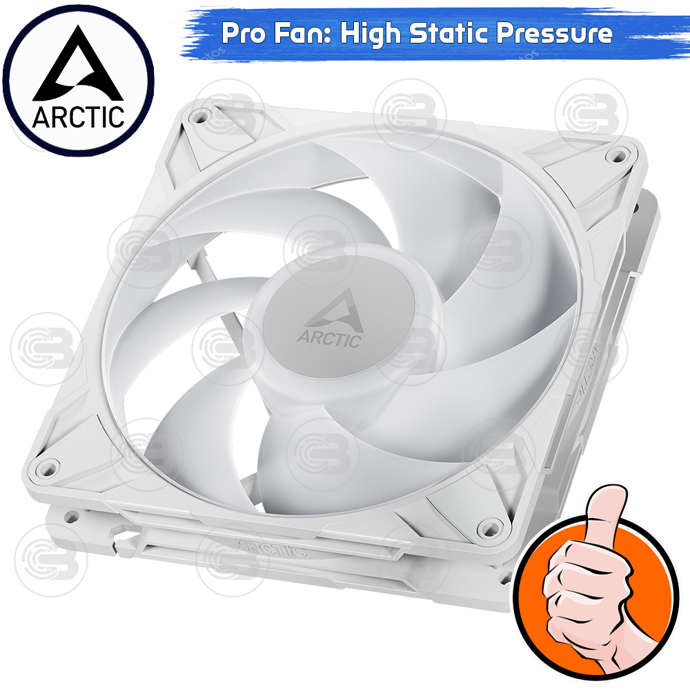 [CoolBlasterThai] ARCTIC P14 PRO A-RGB White (size 140 mm.) X3 Value Pack PC Fan Case ประกัน 6 ปี