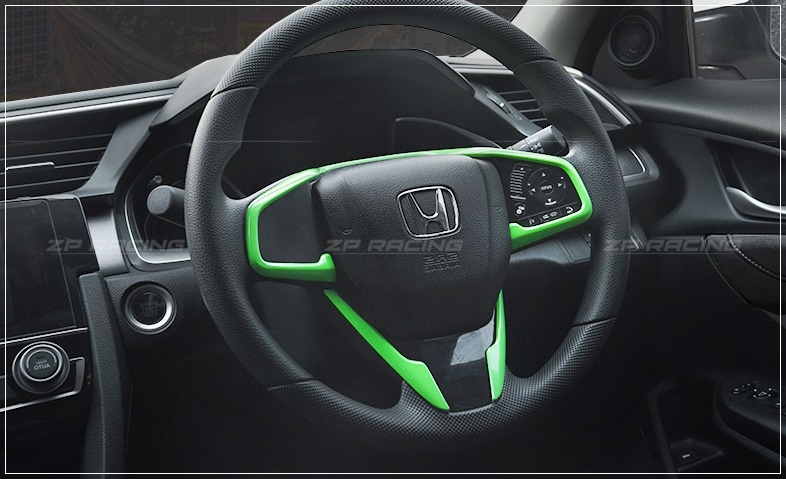 คิ้วแต่งพวงมาลัย 3 ชิ้น CIVIC FC ปี 2016-2022