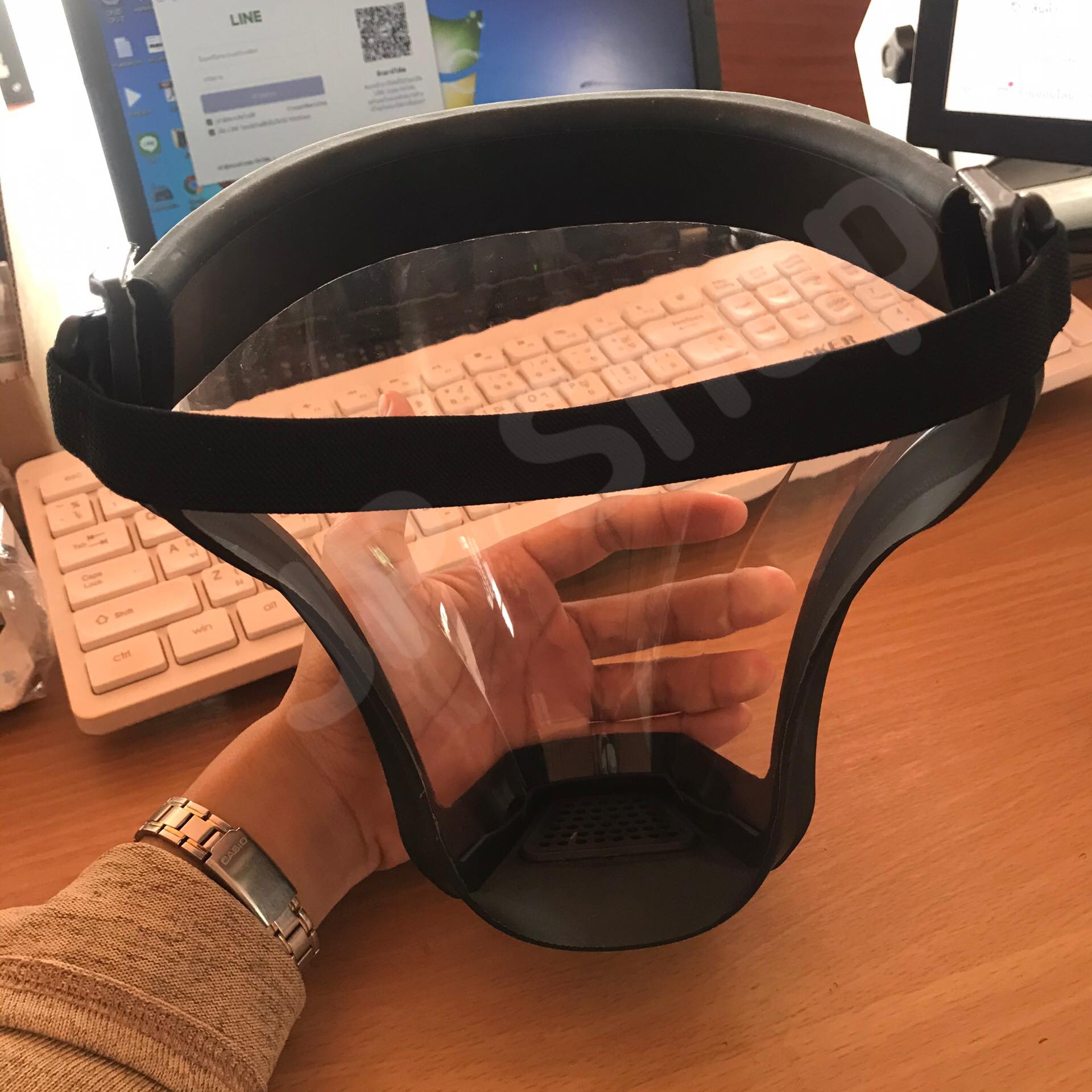 Face shieid หน้าสกากเฟสชิวแบบใส คละสี ใส่สบาย เต็มหน้า ราคาไม่แพง สนใจสั่งซื้อได้เลย #0220