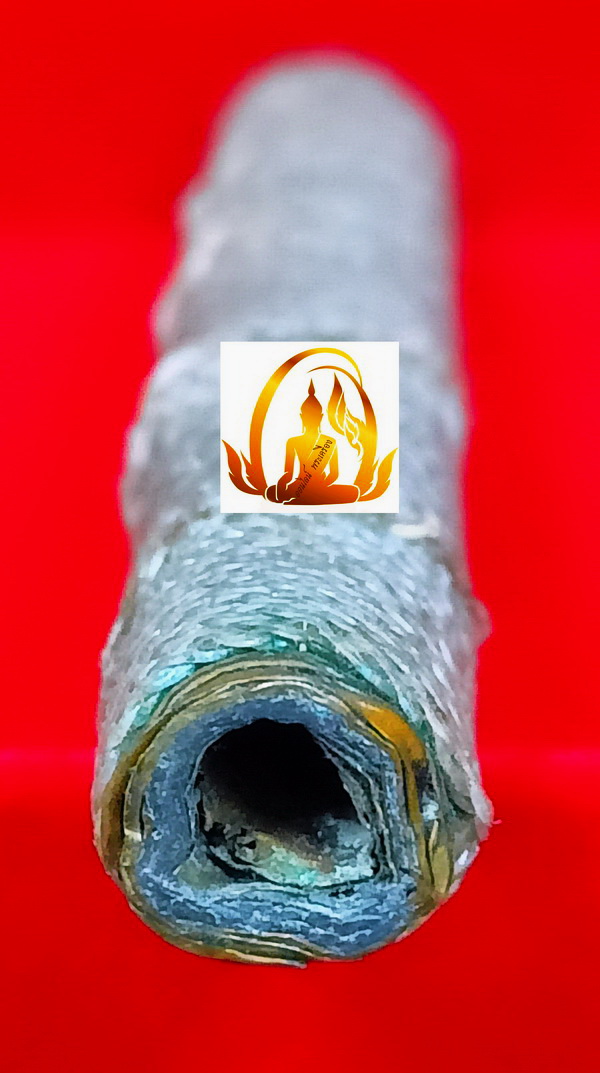 ตะกรุดหลวงพ่อทบ วัดชนแดน จ.เพชรบูรณ์ ยาว 3 นิ้ว เนื้อ 3 กษัตริย์