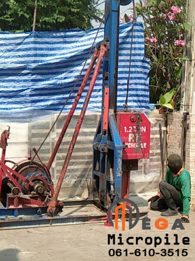 หน้างาน หมู่บ้าน ชวนชื่น คู้บอน เสาเข็มไมโครไพล์ i 22