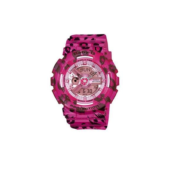 Casio Baby-G Leopard Pattern Ladies Watch รุ่น BA-110LP-4ADR - Pink
