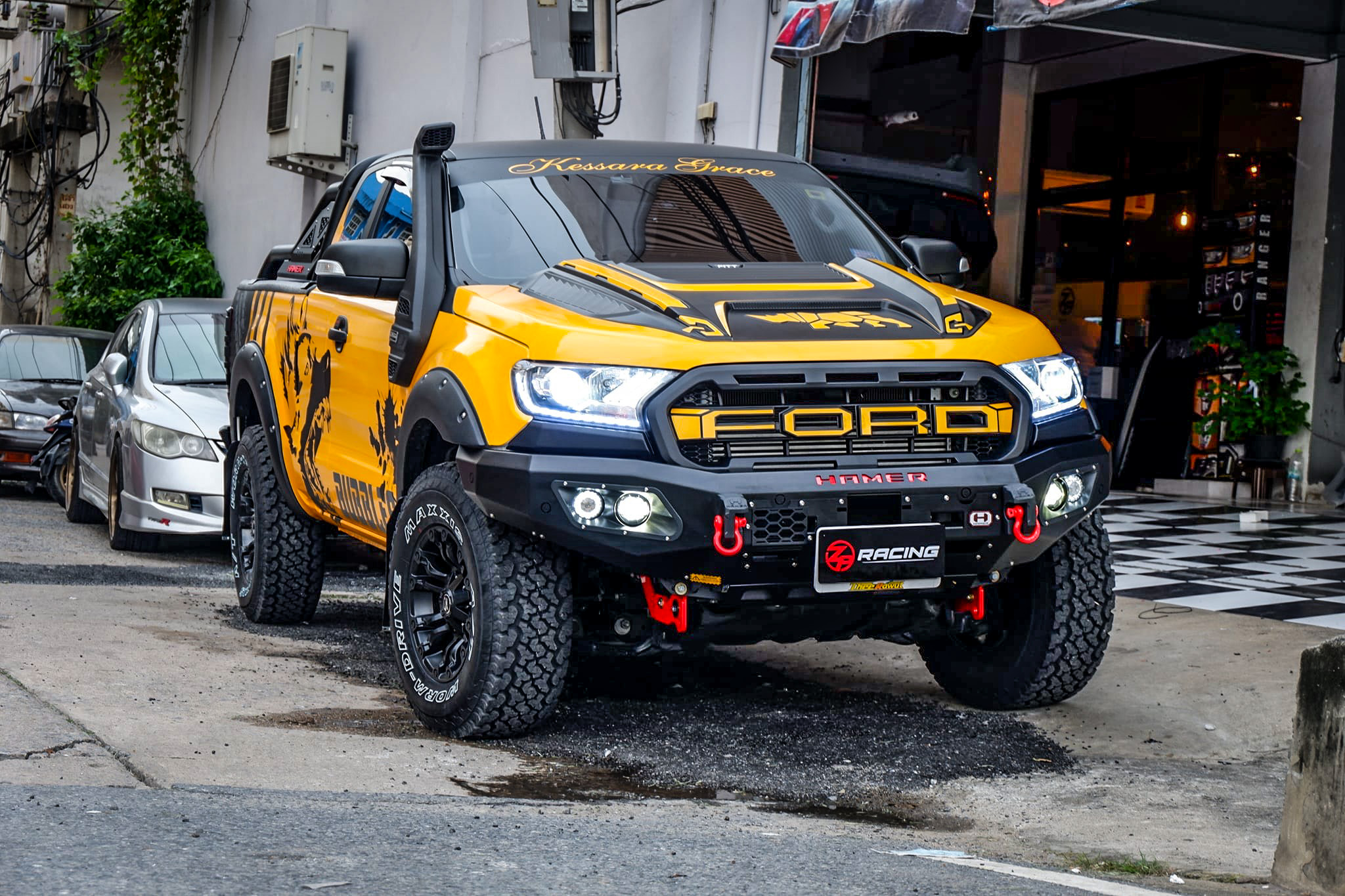 กันชนหน้าฟอร์ดเรนเจอร์ Ford Ranger HAMER รุ่น King Series