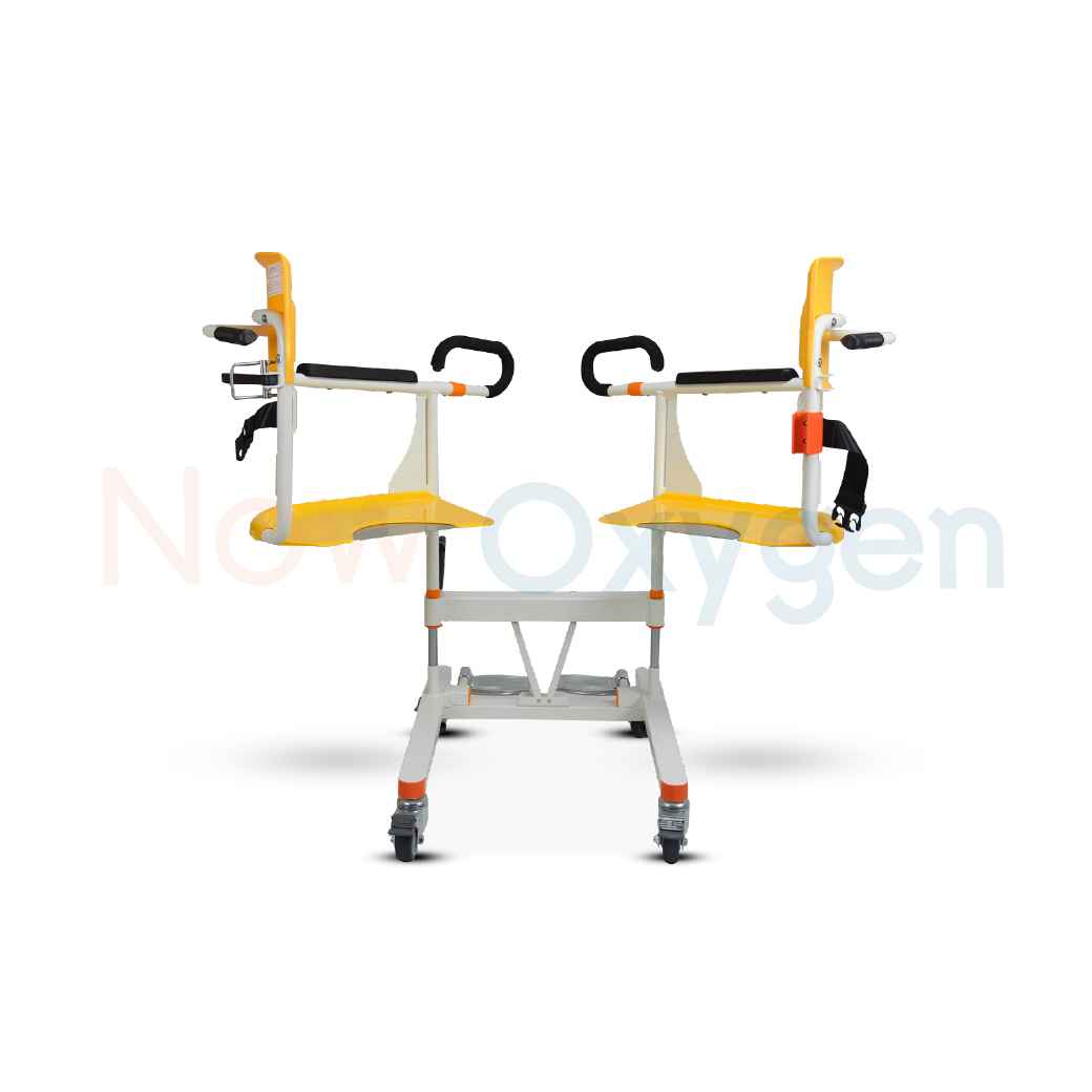 รถเข็นเคลื่อนย้ายผู้ป่วย อเนกประสงค์ รุ่นปรับมือหมุน (รับประกัน 2 ปี)