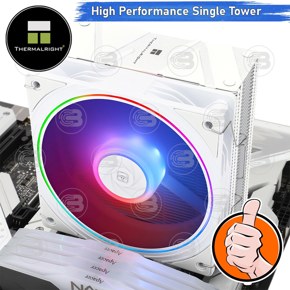 [CoolBlasterThai] Thermalright Assassin Spirit 120 EVO WHITE ARGB CPU Heat Sink (AM5/LGA1851 Ready)ประกัน 3 ปี