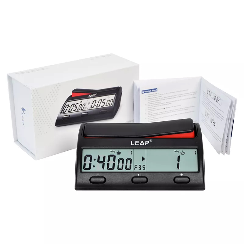 นาฬิกาจับเวลาหมากรุก หมากล้อมแบบดิจิตอล PQ9912 (ดำ)