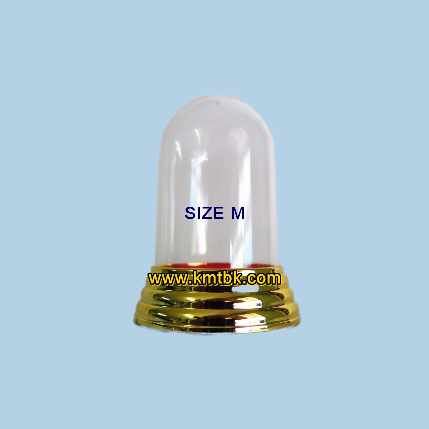 ครอบพระ ฐานครอบพระ ฐานวางพระ ฐานกลม สีทอง Size M ขนาด สูง 6.5ซม. (สำหรับวางพระ วัตถุมงคล หน้ารถ,หิ้งพระ)