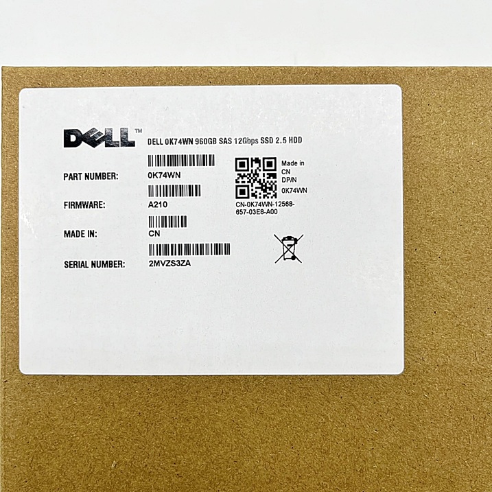 NEW DELL 0K74WN [TorCompTH Thailand ขายจำหน่าย ราคา] Dell 960GB 12G SAS RI 2.5in SSD with Tray DXD9H