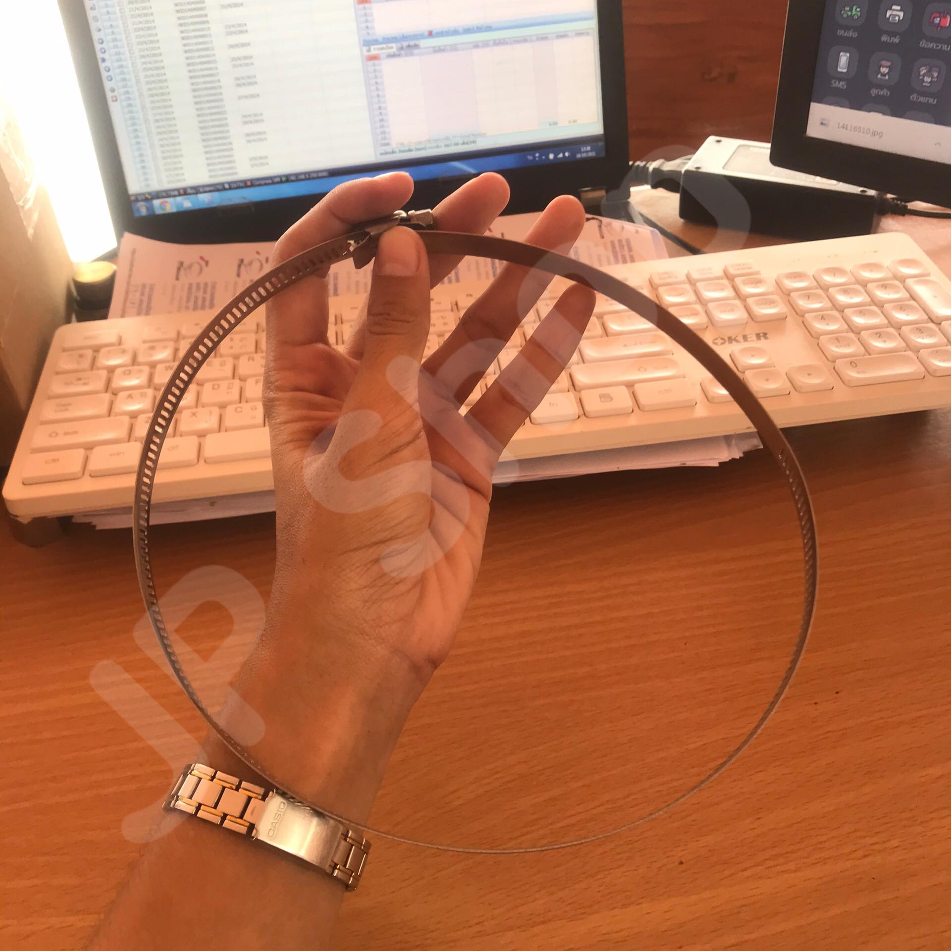 ปลอกรัด 155-178 (12 มม.) แคลมป์รัดท่อสแตนเลส 304 #155178