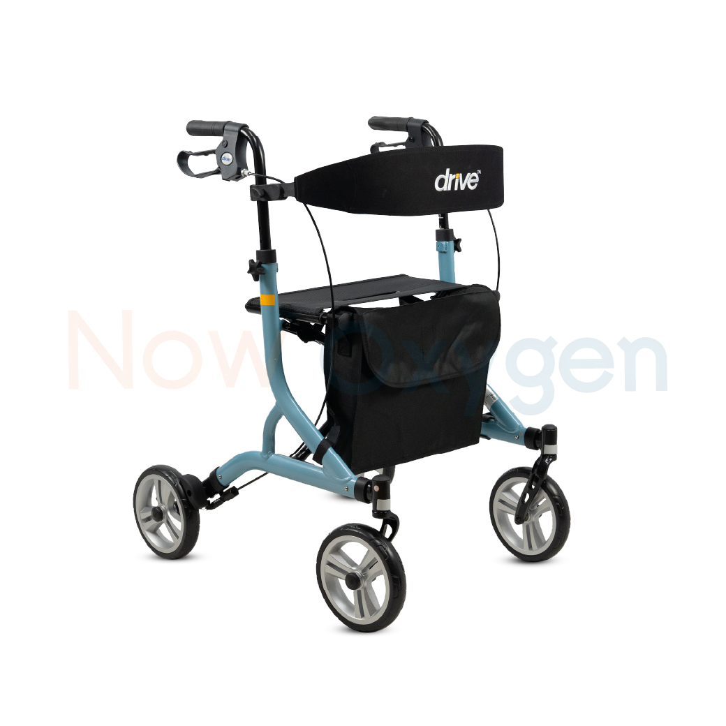 รุ่นใหม่ Nitro SL Rollator แบรนด์ Drive Medical (Debilbiss) วอล์คเกอร์ 4 ล้อ อุปกรณ์ช่วยพยุงเดิน อุปกรณ์ฝึกเดิน รับประกัน 2 ปี