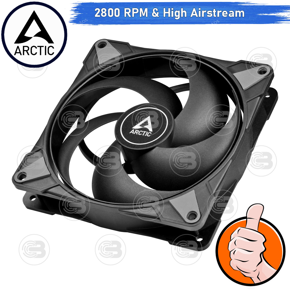 [CoolBlasterThai] ARCTIC P14 Max Black 2800 RPM (size 140 mm.) X5 Value Pack PC Fan Case ประกัน 6 ปี