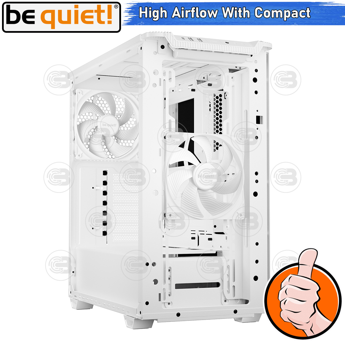 [CoolBlasterThai] Be Quiet PURE BASE 501 Airflow Window White PC Case (BGW75) ประกัน 3 ปี