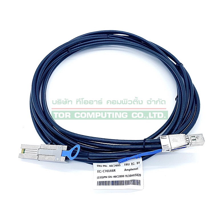 IBM 46C2900 46C2899 [TorCompTH Thailand ขาย จำหน่าย ราคา] IBM 4m Mini-SAS HD/Mini-SAS 1X cable