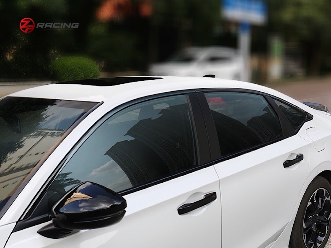 คิ้วกระจก Honda Civic FE 2022-2027 สีดำเงา 12 ชิ้น