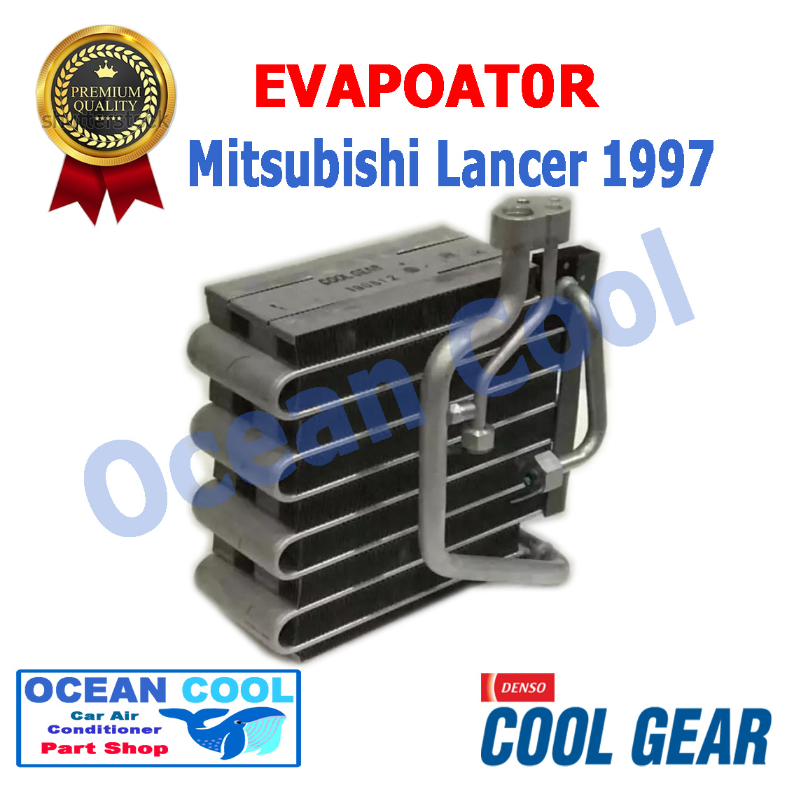คอยล์เย็น มิตซูบิชิ เลนเซอร์ อีคาร์ 1991 EVA0023 COOL GEAR รหัส TG447600-7740 EVAPORATOR Mitsubishi Lancer E Car ตู้เเอร์ 1997 อะไหล่ แอร์ รถยนต์ รุ่นไม่มีฟอกอากาศ