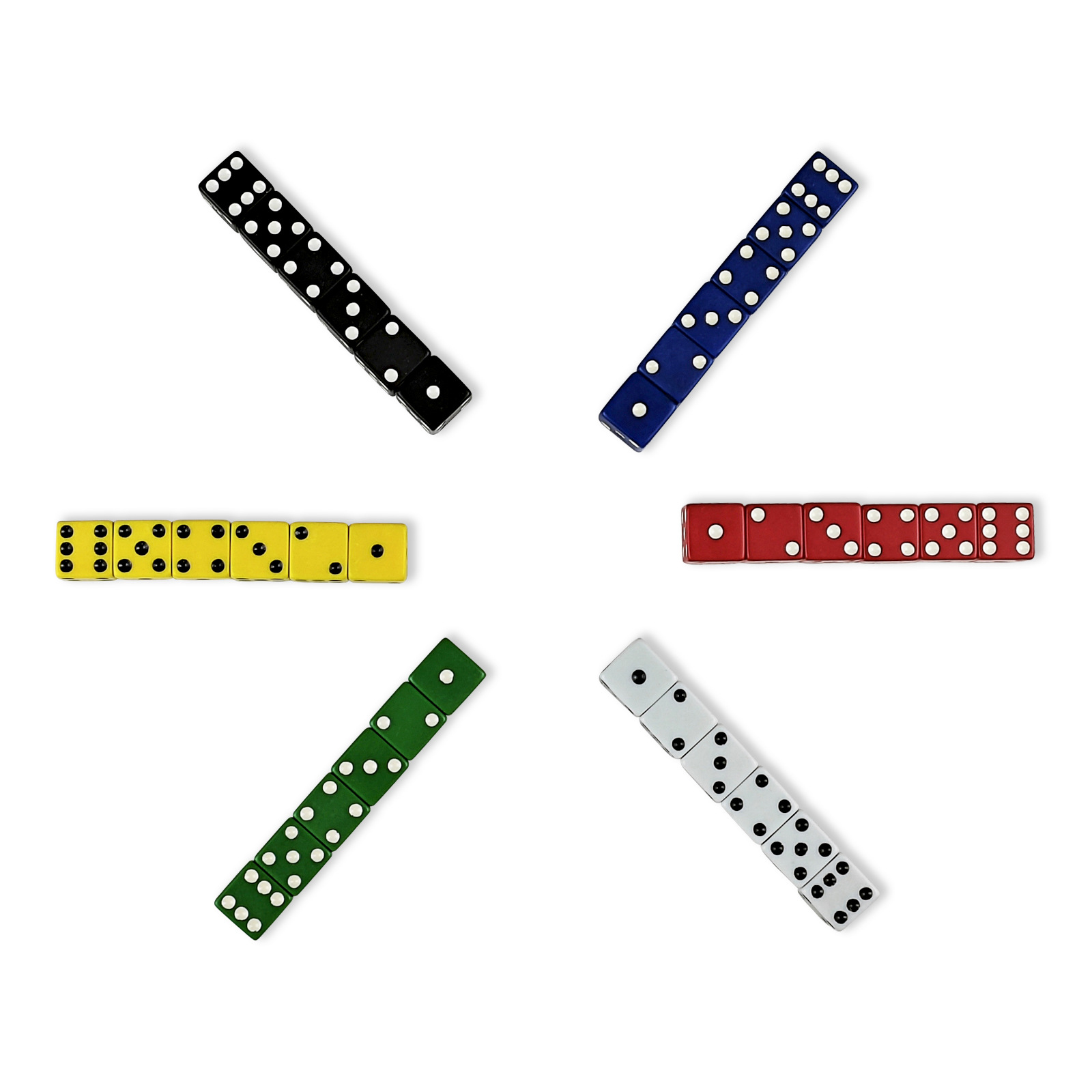 ลูกเต๋าเมลามีนอย่างดี Melamine Dice 16mm (มุมเหลี่ยม)