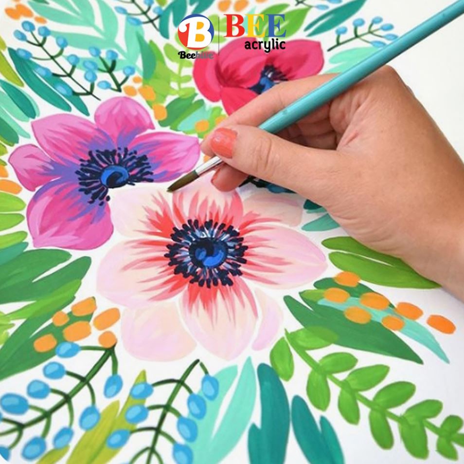 สีเพ้นท์เสื้อ Beehive ทุกขนาด เพ้นท์รองเท้า กันน้ำ ซักได้ ติดทน!