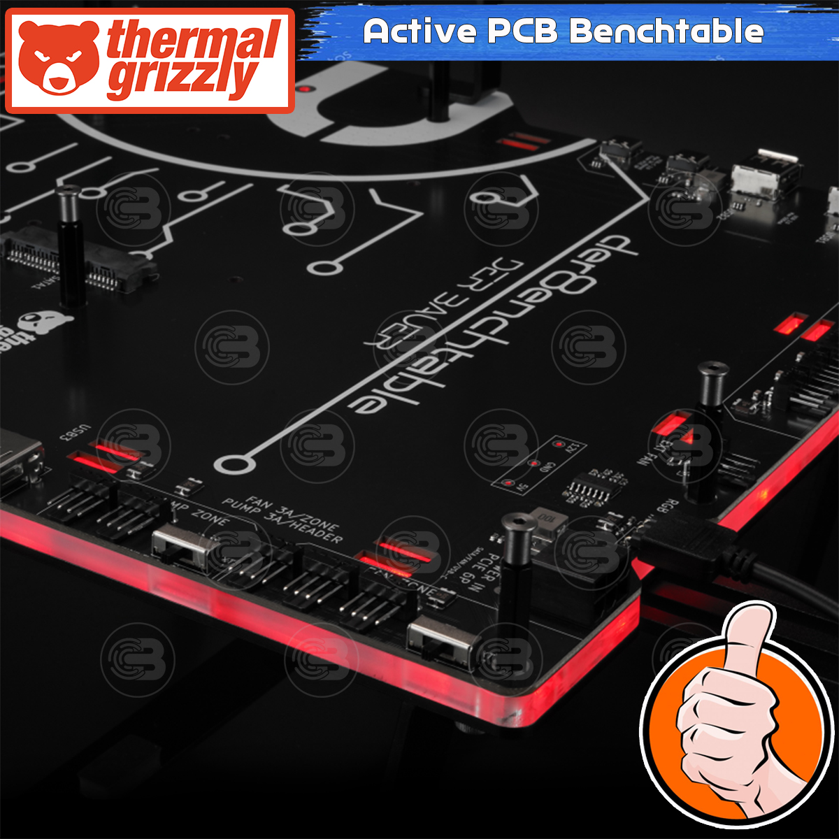 [CoolBlasterThai] Thermal Grizzly Der8enchtable Active PCB Benchtable