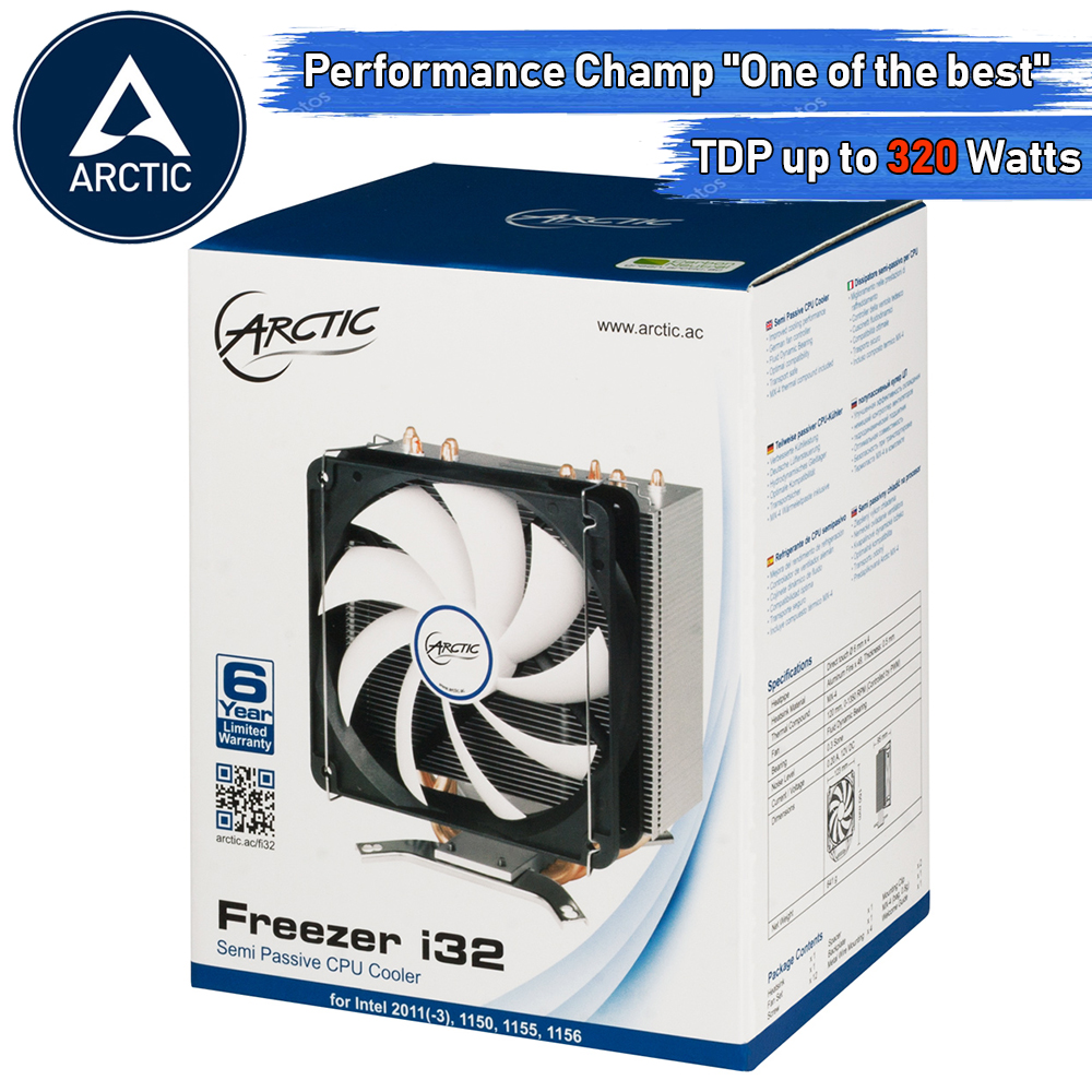 [CoolBlasterThai] Heat Sink CPU Cooler ARCTIC Freezer i32 (Intel) ประกัน 6 ปี