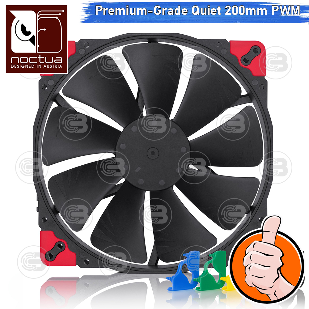 [CoolBlasterThai] Noctua NF-A20 PWM Chromax.Black.Swap PC Fan Case (size 200 mm.) ประกัน 6 ปี