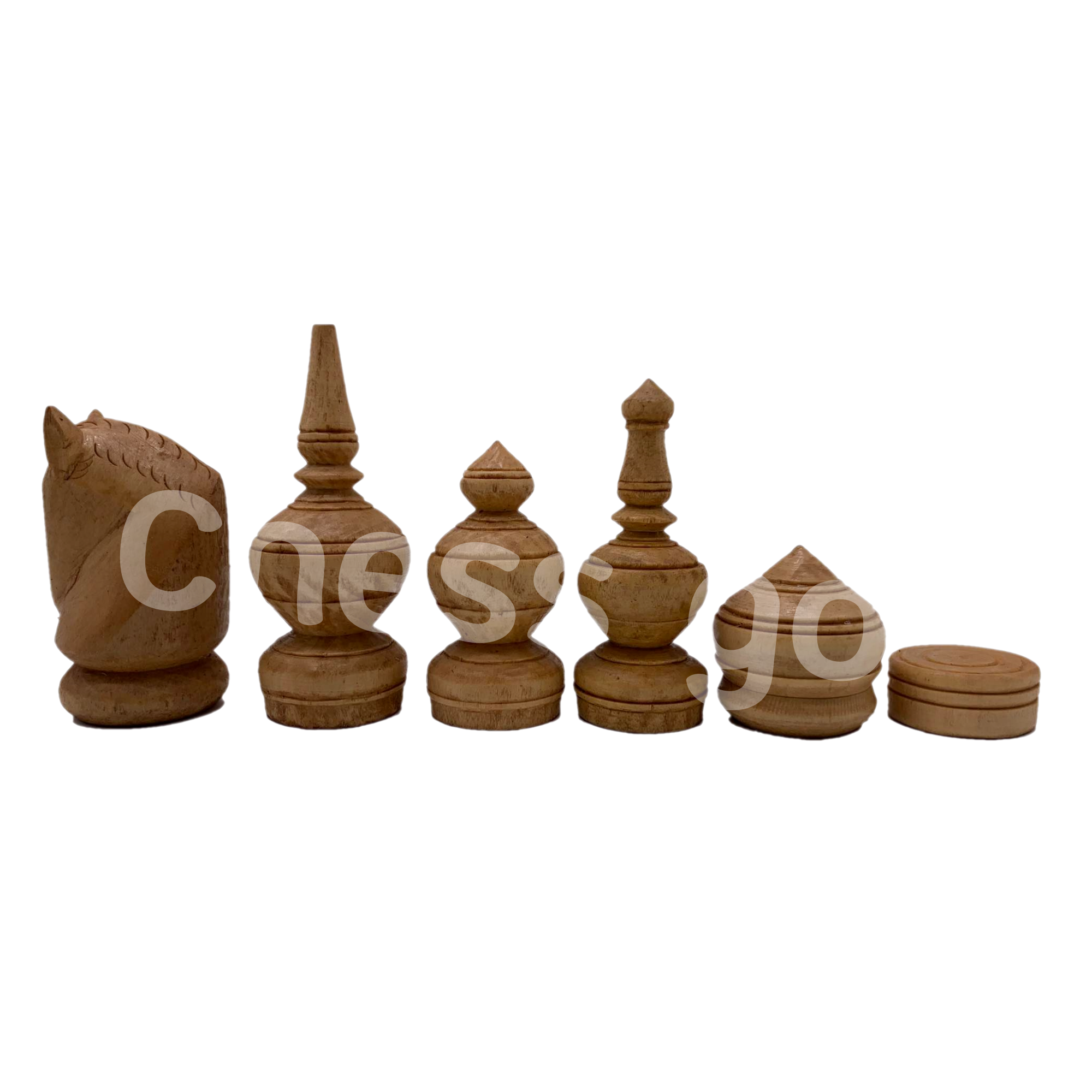 ตัวหมากรุกไทยไม้เนื้อแข็ง รุ่นขุนศึก set A