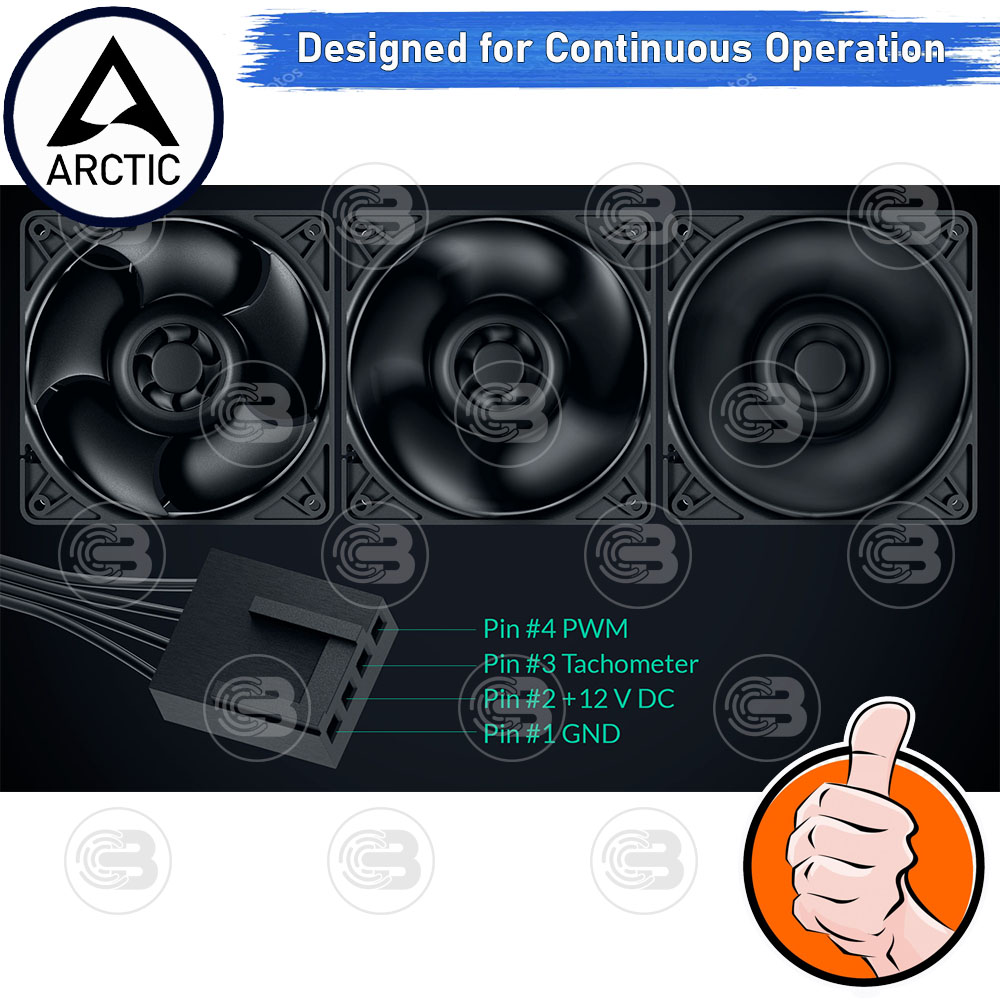 [CoolBlasterThai] ARCTIC S12038-8K 8000 RPM (size 120 mm.) PC Fan Case ประกัน 6 ปี