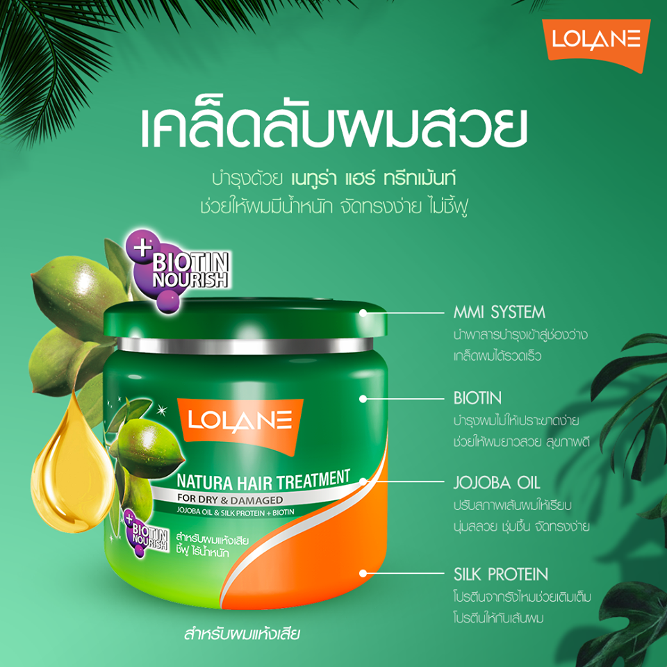 แท้พร้อมส่ง‣ Lolane Natura Treatment 500g โลแลน เนทูร่า ทรีทเมนท์ กระปุกใหญ่