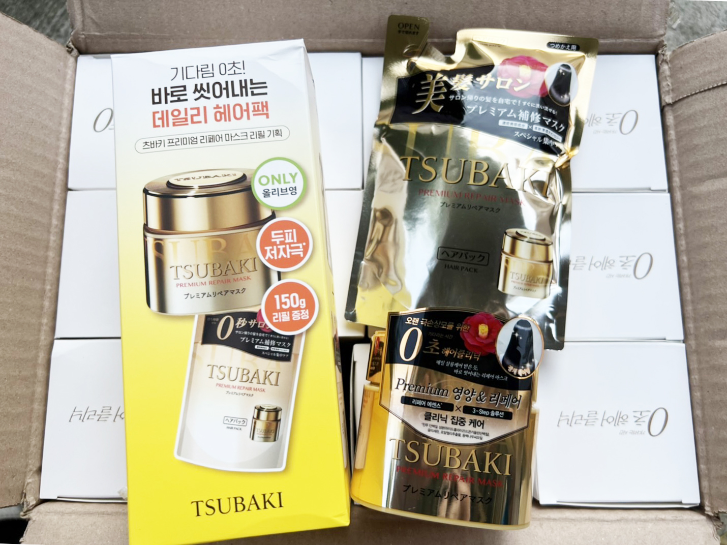 เซต 2 ชิ้น Tsubaki Premium Repair Mask 180g. + Refill 150g.