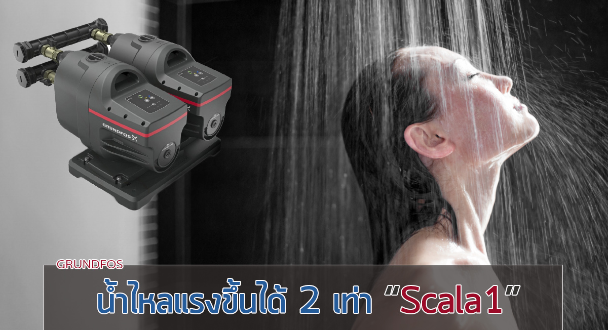 ปั๊มอัตโนมัติ GRUNDFOS SCALA1 3-35 3-45 5-55 450w 580w 780w