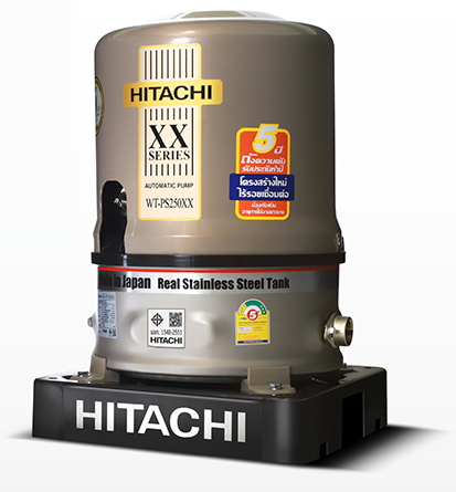 ปั๊มอัตโนมัติ HITACHI WT-PS 250xx และ 300XX ถังแรงดันสแตนเลส
