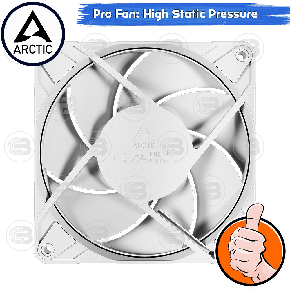 [CoolBlasterThai] ARCTIC P12 PRO PST WHITE(120 mm.) PC Fan Case ประกัน 6 ปี