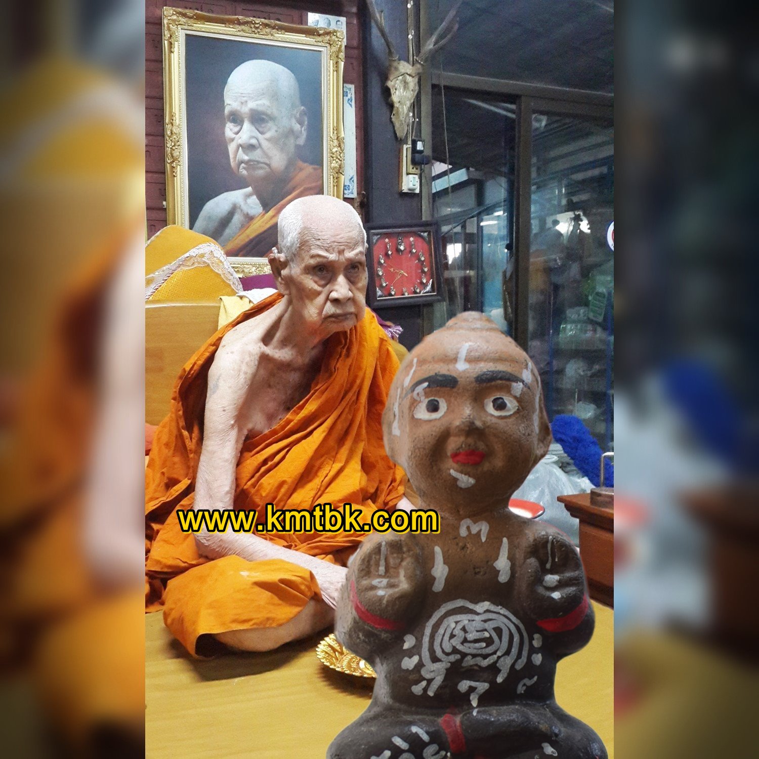 กุมารทองมหารวย หลวงปู่แย้ม วัดสามง่าม จ.นครปฐม ขนาดตั้งบูชา ปี2558 ของแท้จากวัด