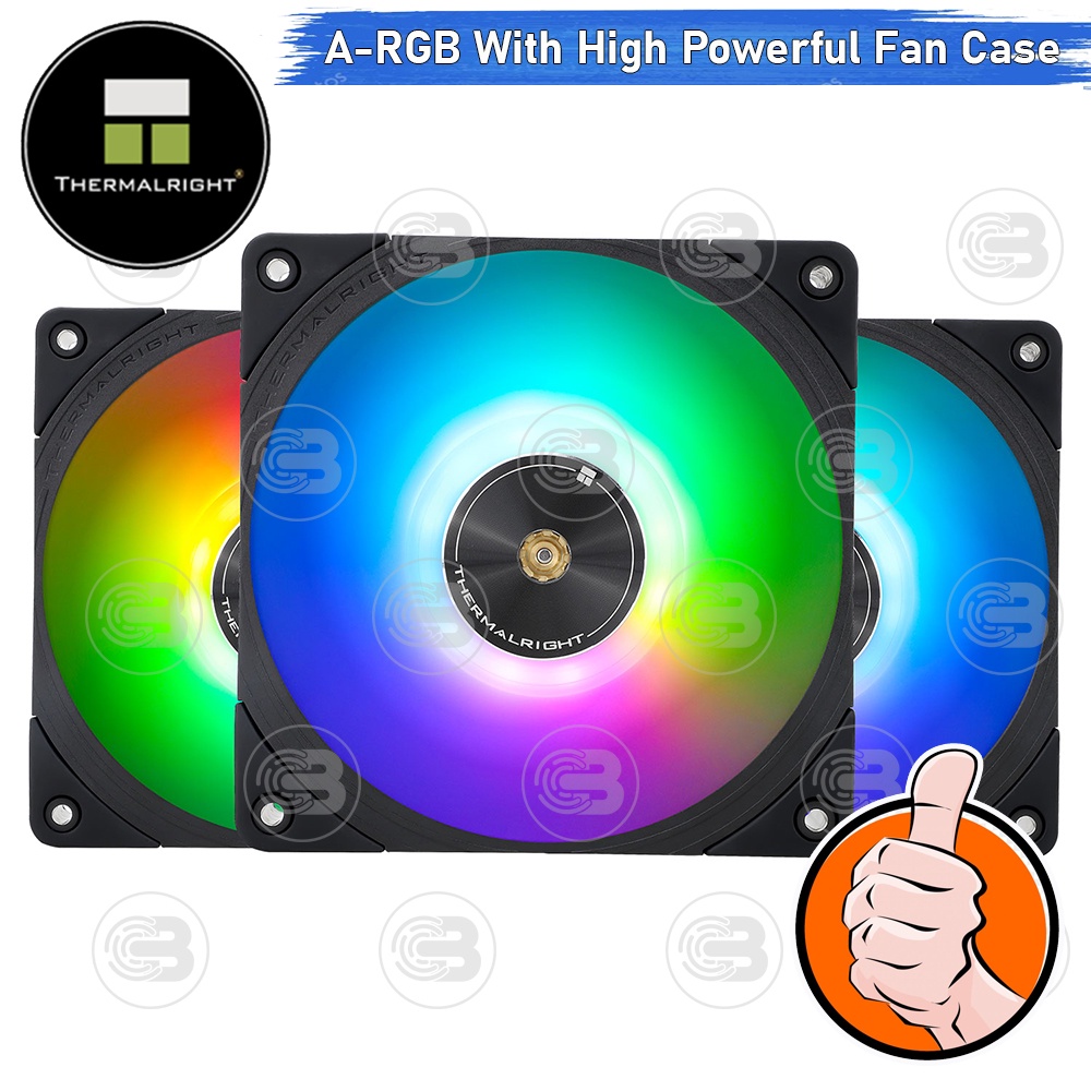 [CoolBlasterThai] Thermalright TL-B12-S (3 PCS) 2000+RMP A-RGB Static Pressure Fan Case (size 120 mm.) ประกัน 3 ปี