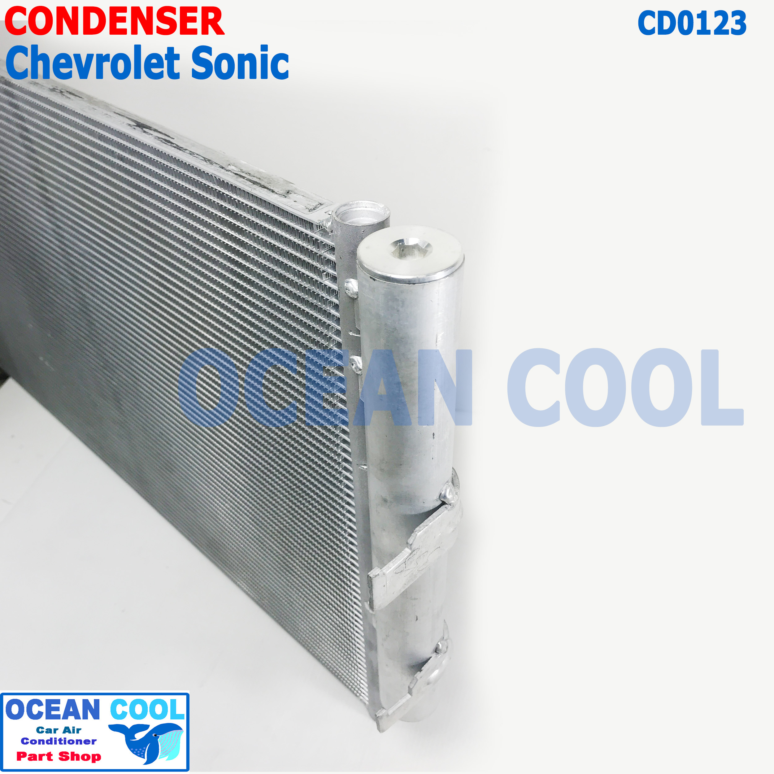 แผงแอร์ เชฟโรเลต โซนิค CD0123 CONDENSER Chevrolet Sonic MONDO คอยล์ร้อน รังผึ้งแอร์ เชฟ แผงรังผึ้ง เชฟโรเล็ต แผงคอยล์ร้อน chev