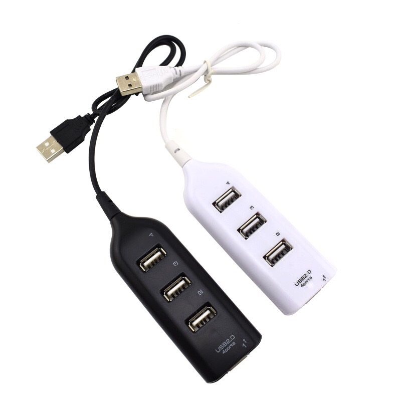 4 Port USB 2.0 USB Hub Splitter Adapter For PC Computer Hard Drives