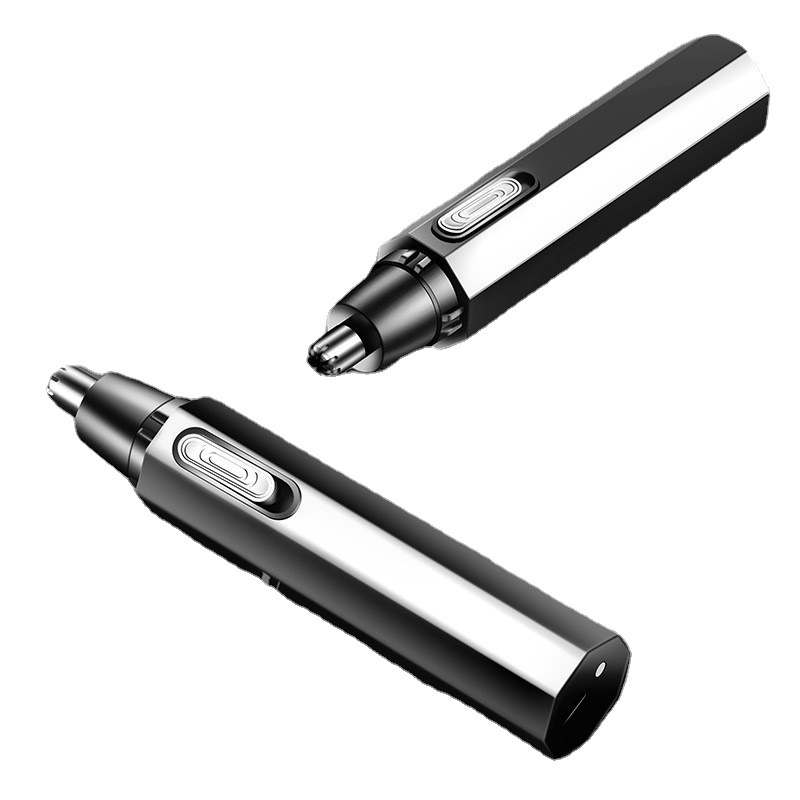 ที่ตัดขนจมูก ตัดหนวด เครา เส้นผม ถอดล้างทำความสะอาดได้ แบบพกพา2 in 1 ขนจมูกใหม่ USB ชาร์จ