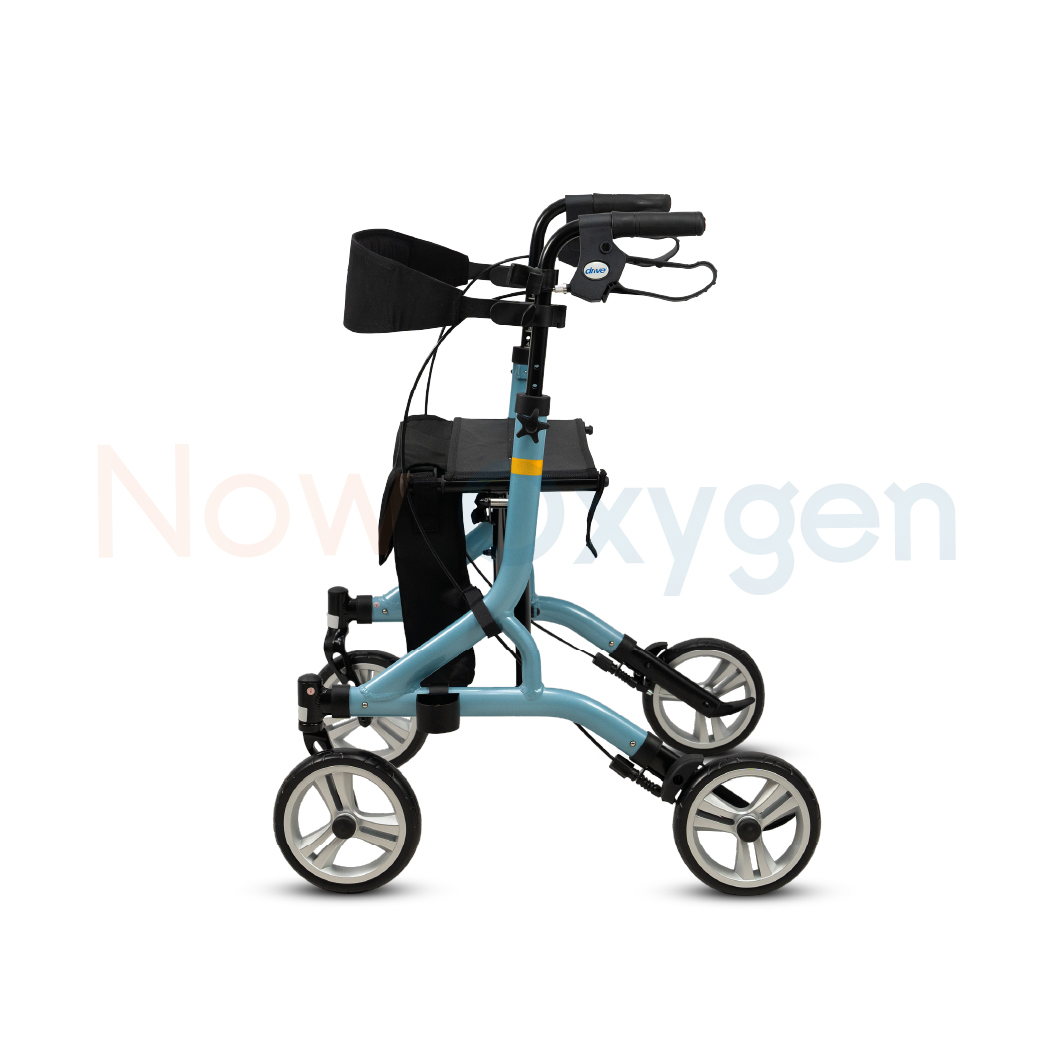 รุ่นใหม่ Nitro SL Rollator แบรนด์ Drive Medical (Debilbiss) วอล์คเกอร์ 4 ล้อ อุปกรณ์ช่วยพยุงเดิน อุปกรณ์ฝึกเดิน รับประกัน 2 ปี