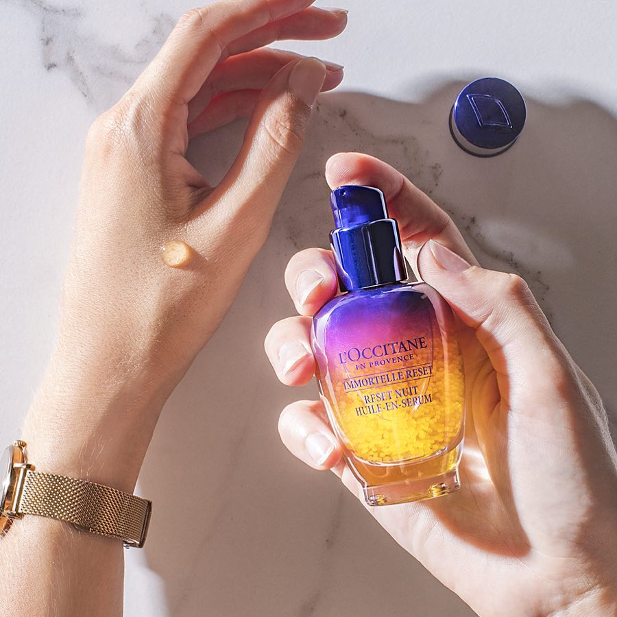 L'Occitane Immortelle Reset Overnight Reset Oil In Serum 50ml. ของแท้ แพ็คเก็จใหม่ 2025