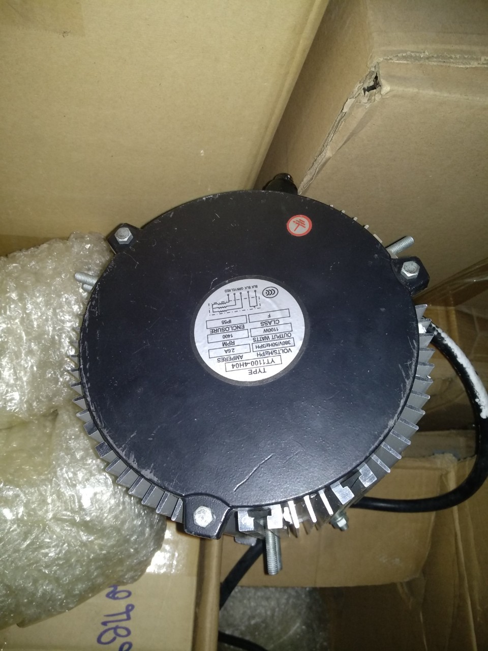 มอเตอร์ Evap, YDK1100-4H01, 18,000cmh, อะไหล่พัดลมไอเย็น, ,มอเตอร์ 1.1 kw 220V 2 Speed,